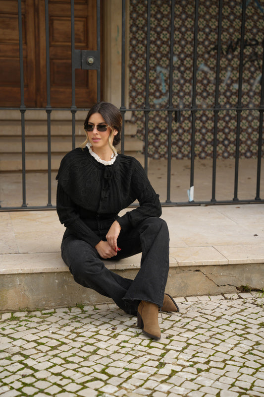 Camisola de Malha Blair - Preta