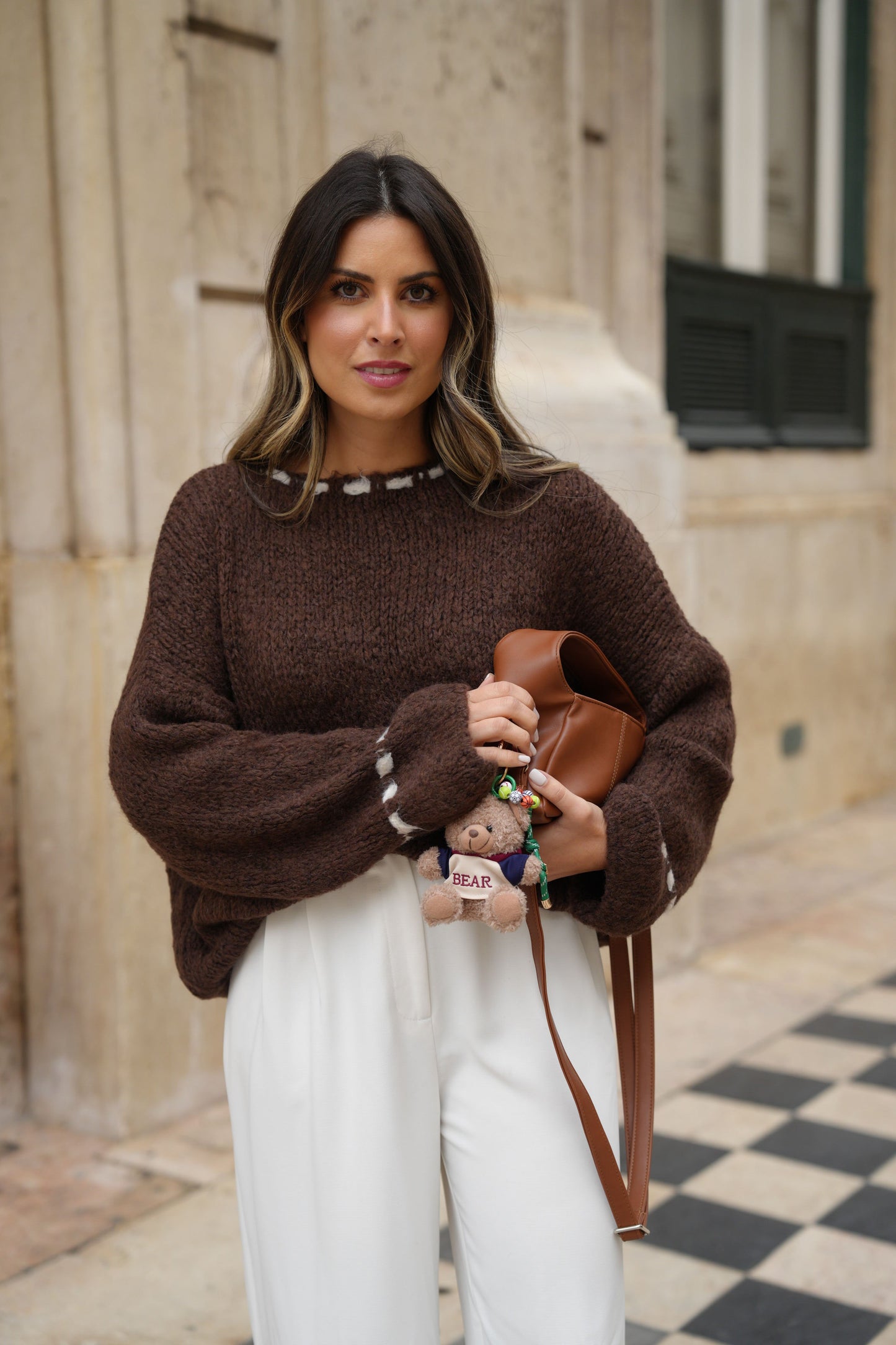 Camisola de Malha Mocha