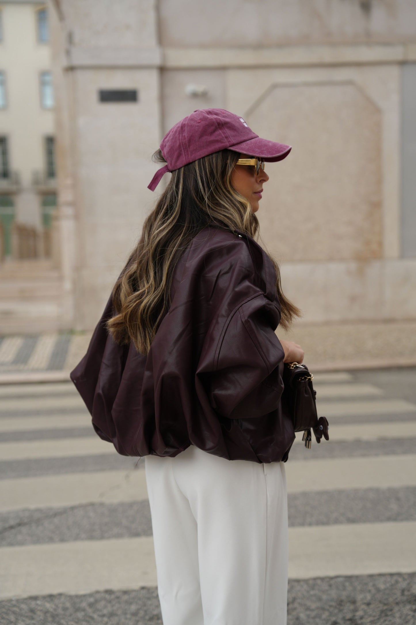 Casaco efeito pele Rouge