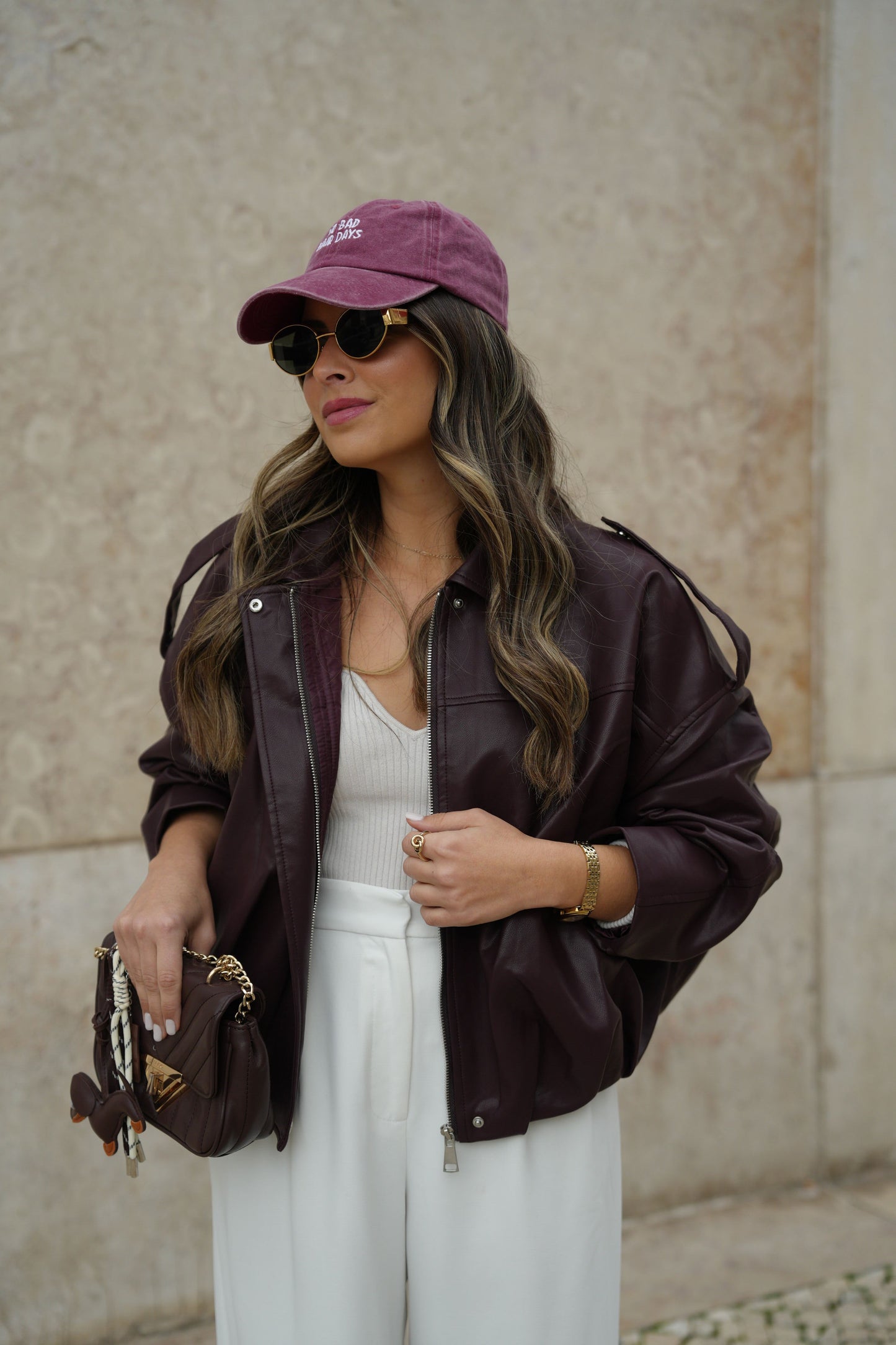 Casaco efeito pele Rouge