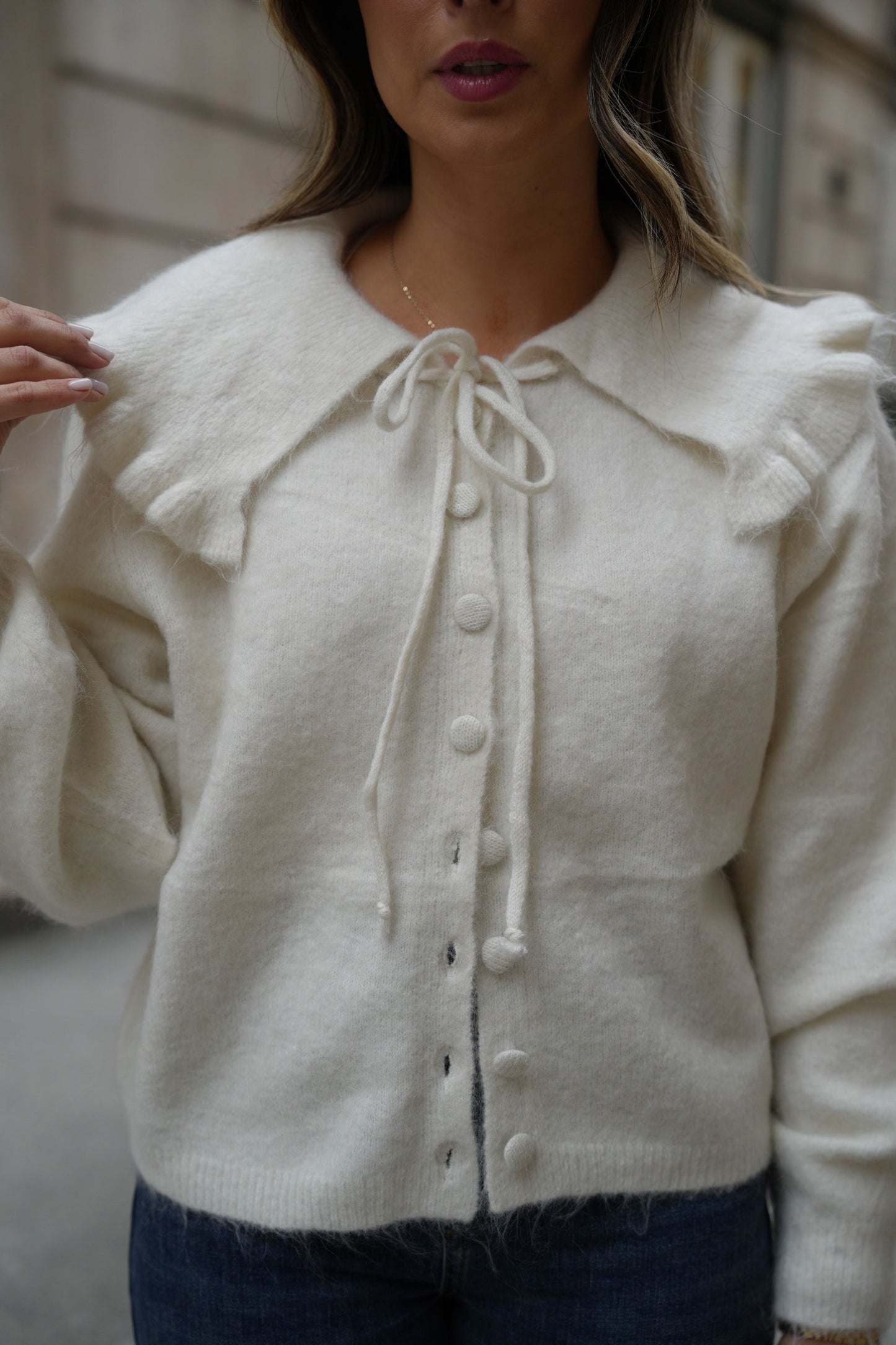 Casaco de malha Romance