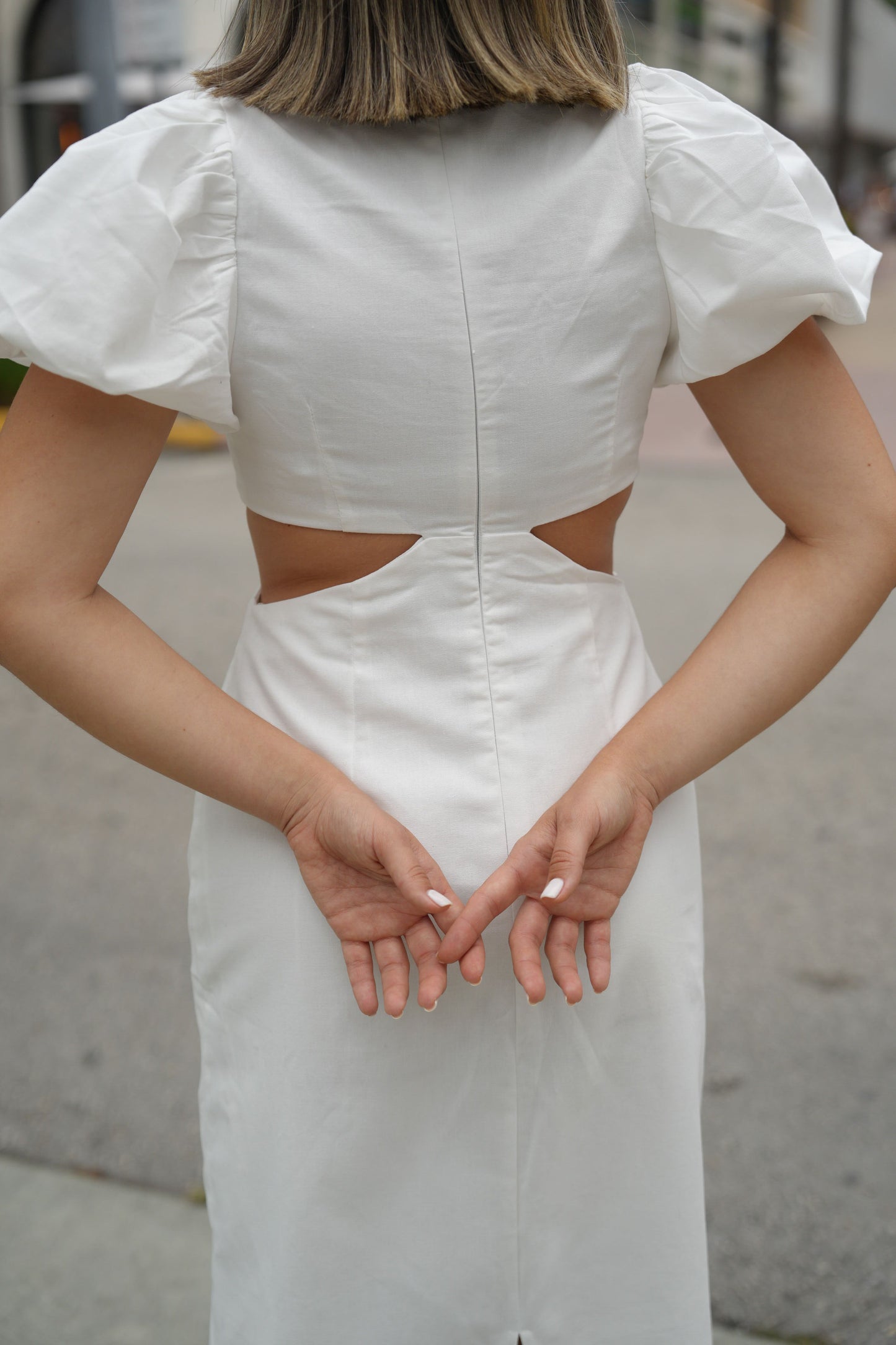 Vestido Midi com Aberturas Brickell
