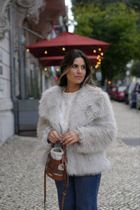 Casaco de Pelo Latte