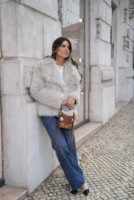 Casaco de Pelo Latte