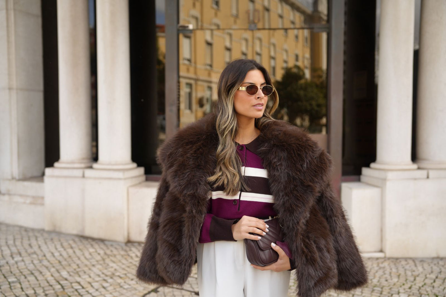 Casaco de Pelo Mocha