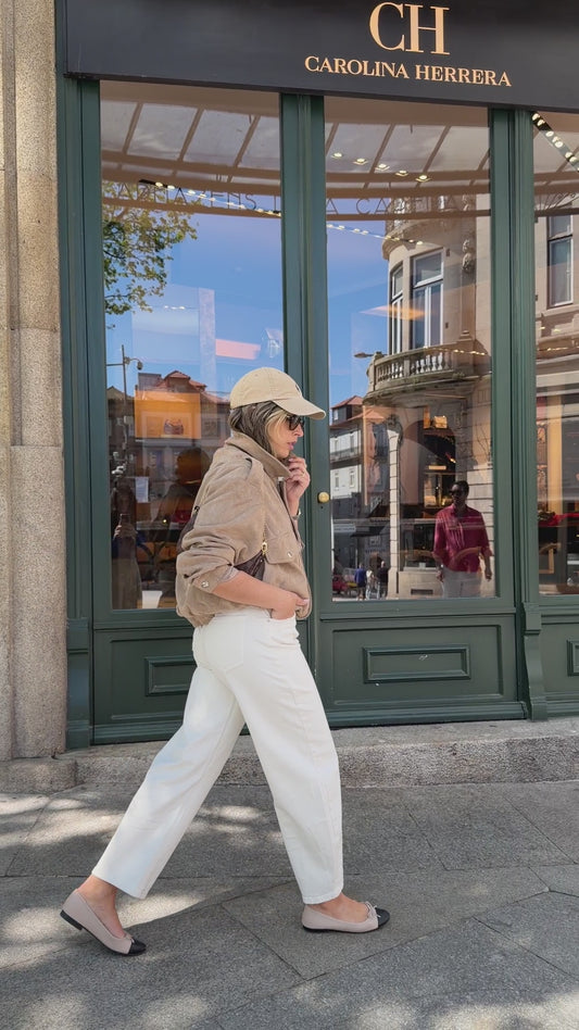 Casaco efeito camurça Porto